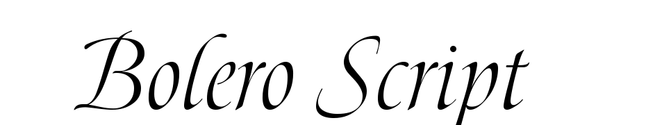 Bolero Script Font Download Free